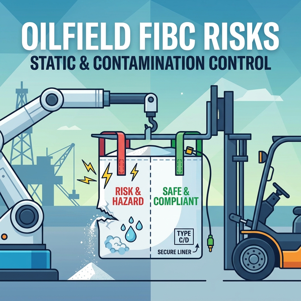 أكياس FIBC لإضافات مسحوق حقول النفط: ما أهمية التعامل مع المخاطر؟